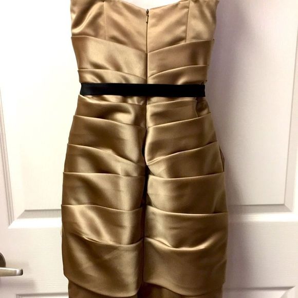 NWT 🤎 IMPRESSION Gold Prom/Grad/Evening Dress - Picture 5 of 8